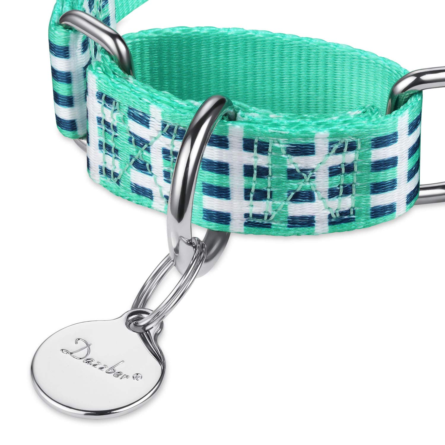 Dazzber Martingale Collars for Dogs, Soft Adjustable Dog Collar, Durable D-ring Heavy Duty - Image 2