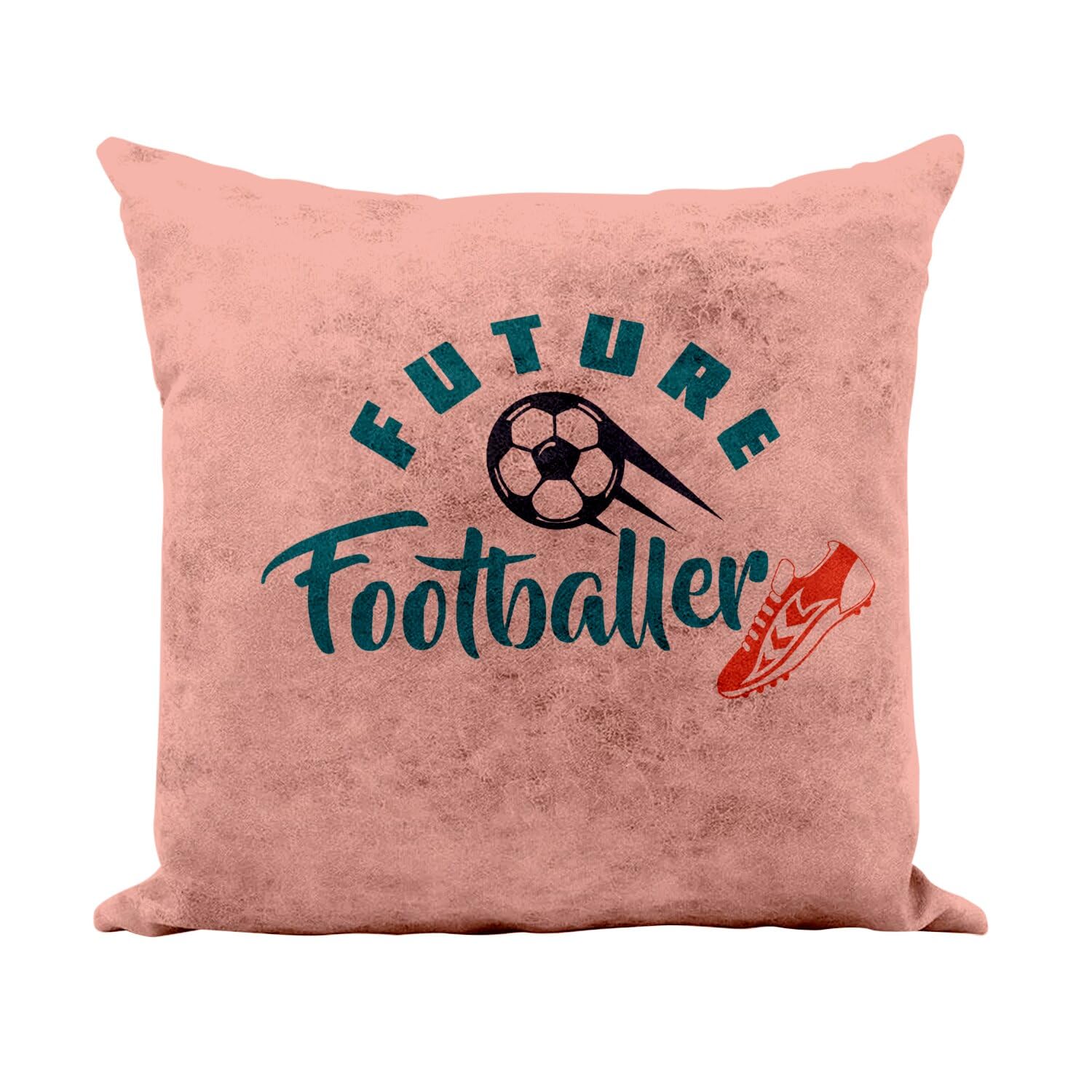 Coussin similicuir rose toucher cuir de qualité supérieure 40x40