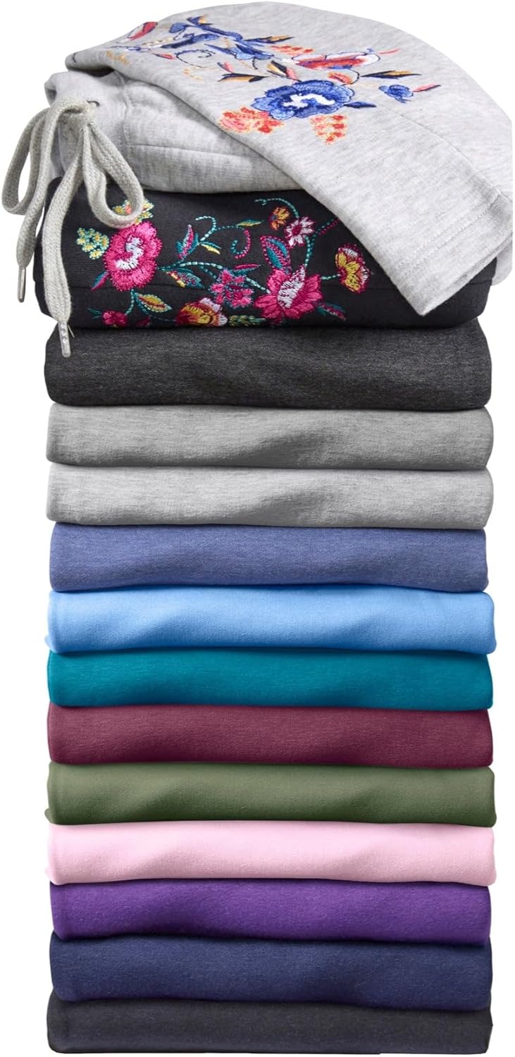 Woman Within Plus Size Better-Fleece Pull-On Drawstring Sweatpants