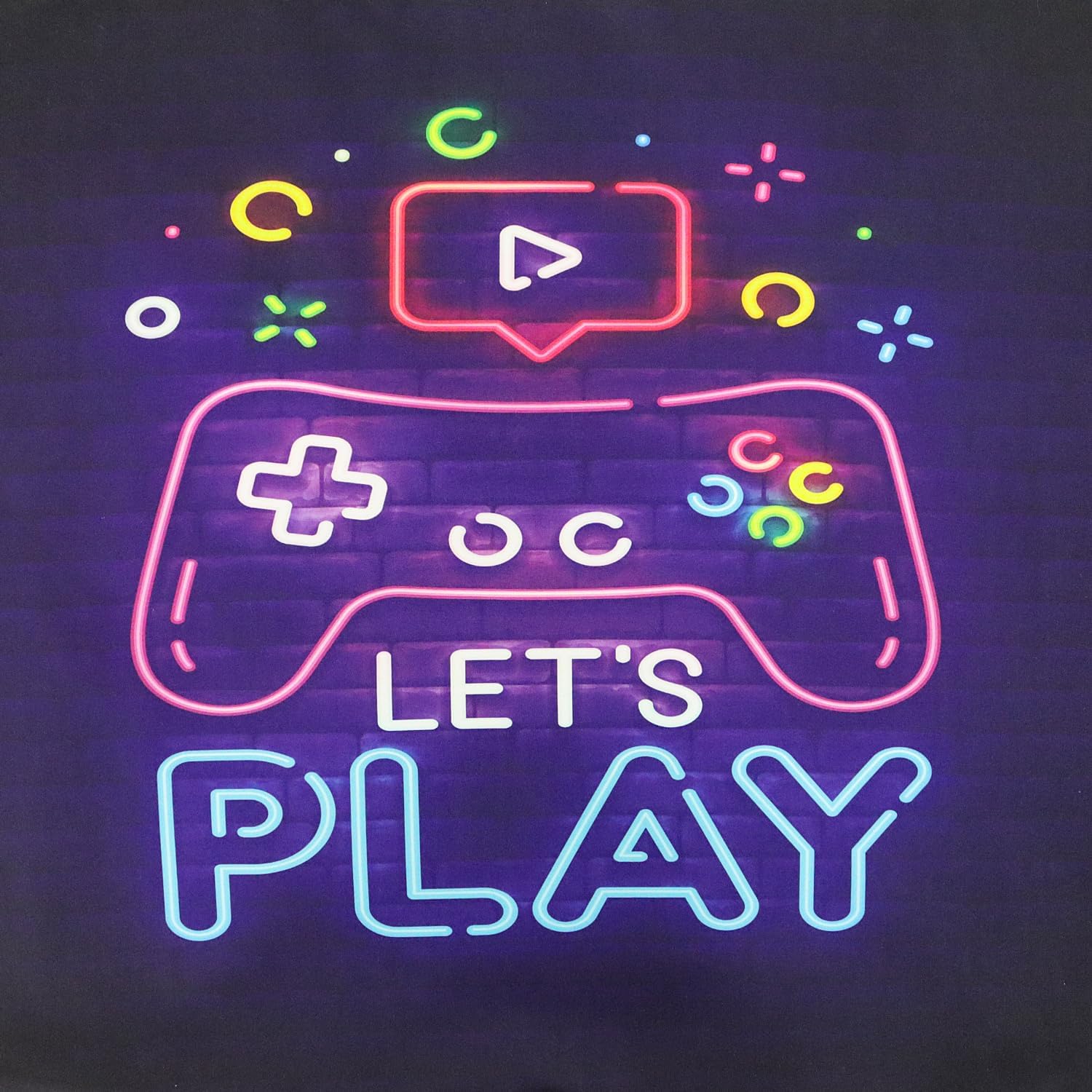 Lemfux Gaming Bedding Set, Cute Kid Duvet Cover Set Gamer Bedding, Full Bedding Sets for Gamer Room Decor, 100% Washed Mcrofiber Purple Bedding Set for Teen Boy Room Decor