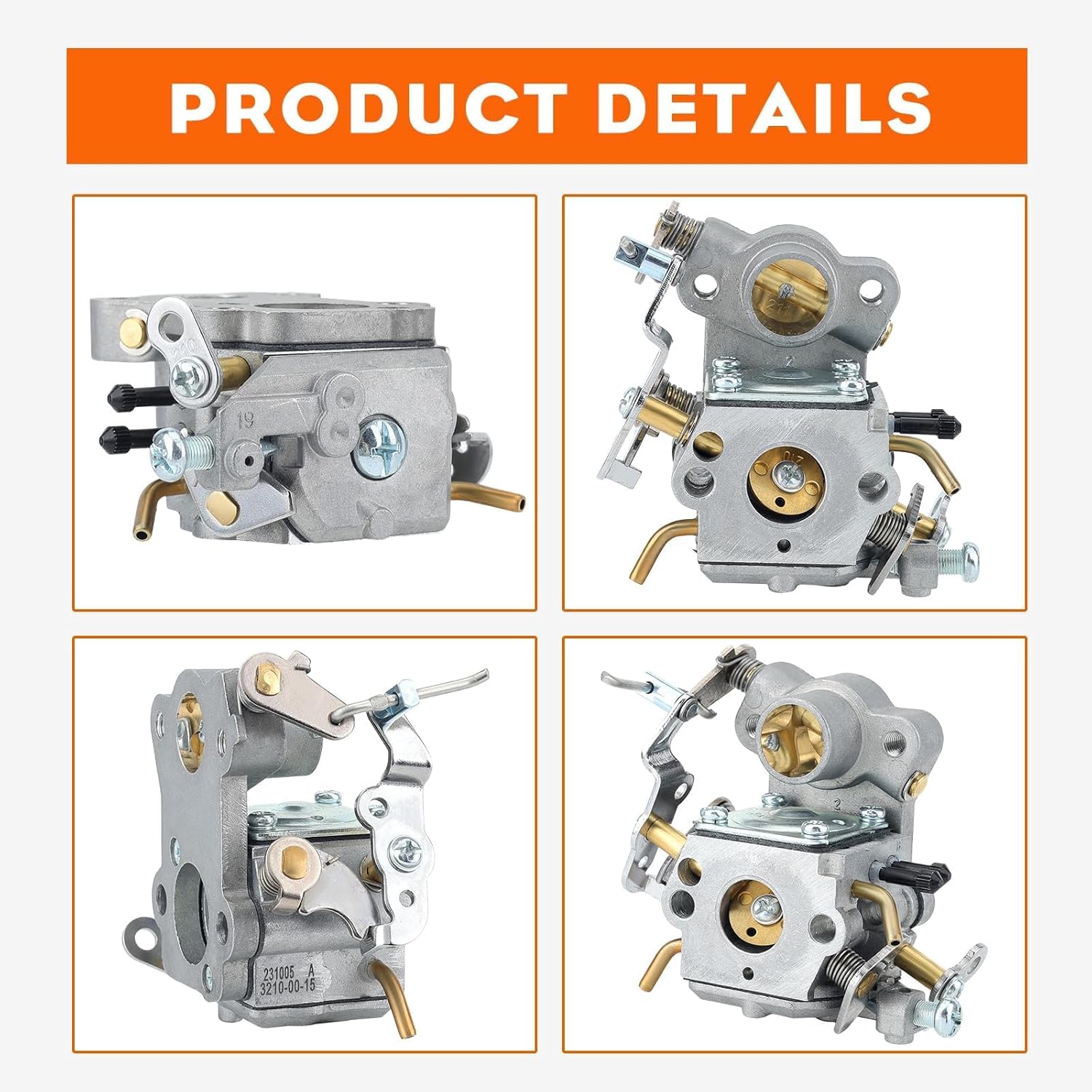 Hipa 545070601 PP4218A Carburetor for Poulan P3314 P3816 P4018 P3416 PP3416 PPB4218 PPB3416 PP4018 PP3516 PP3816 PPB4018 S1970 Power Gas Chainsaw C1M-W26 Carb with 530057925 Filter Tune-up Kit