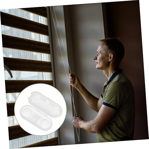 Miniatura 5 de BESPORTBLE 150 piezas de hebilla de cuentas transparentes romanas para ventana, cuentas transparentes, cadena de acero inoxidable, conectores de