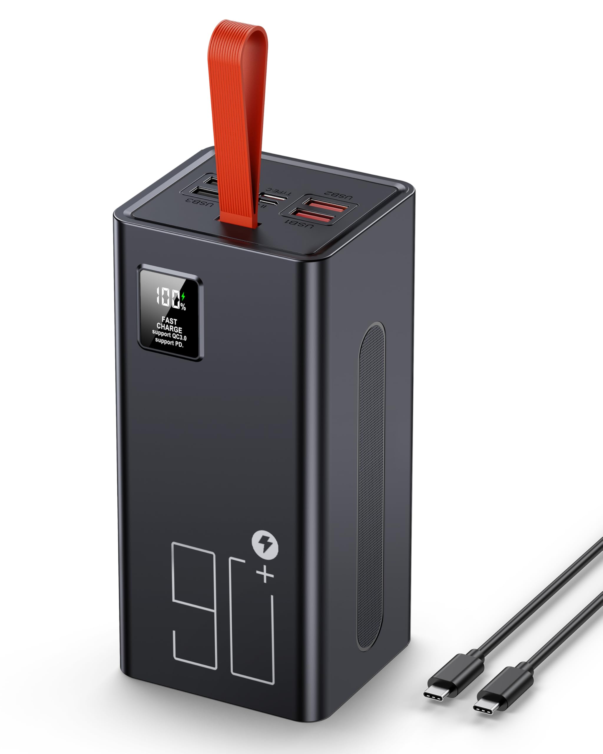 CUZAR Powerbank 60000mAh, 22,5W PD USB-C Schnellladegerät, Externer Akku mit LED-Anzeige