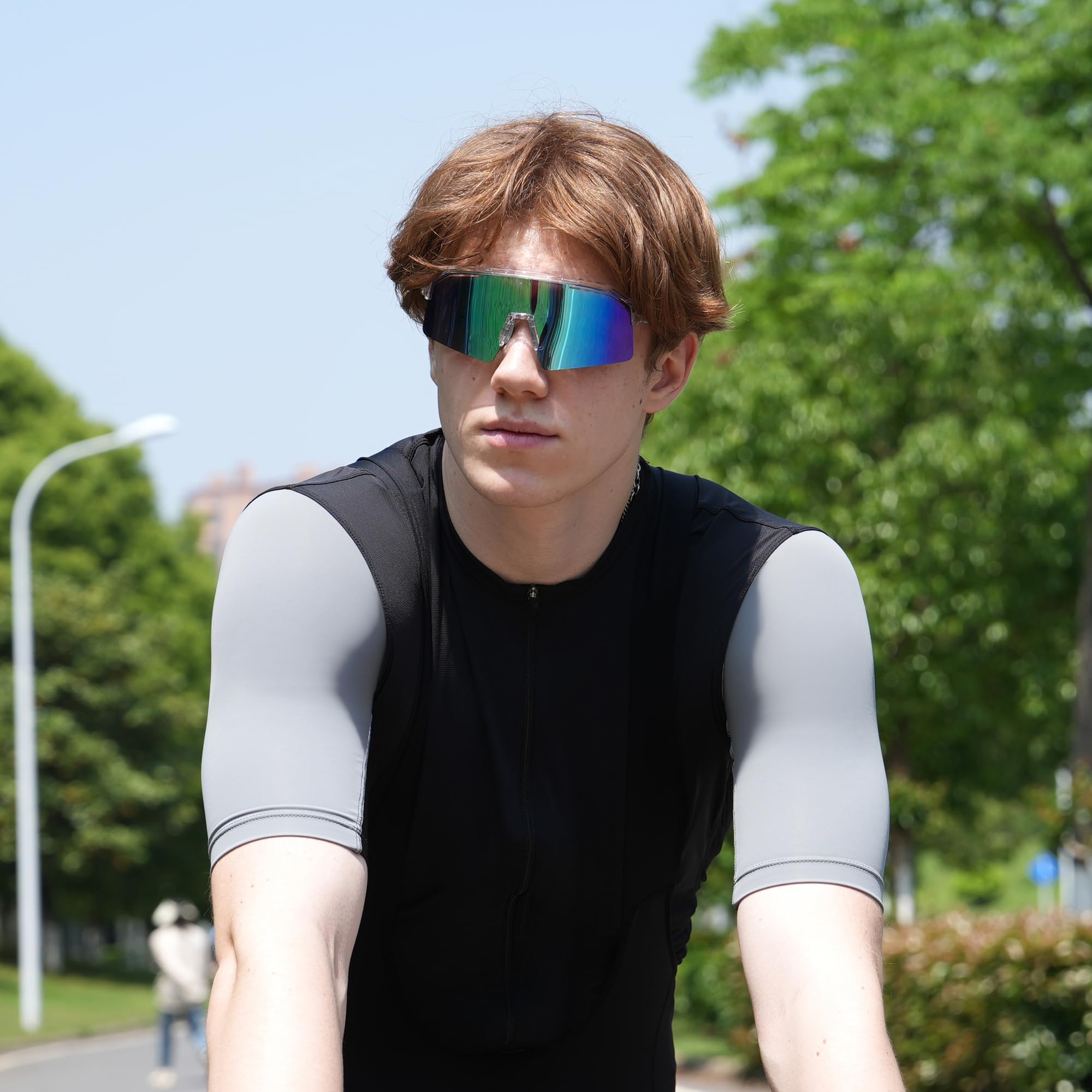 Lunettes de soleil de sport polarisées pour homme et femme, protection UV400, baseball, cyclisme, pêche