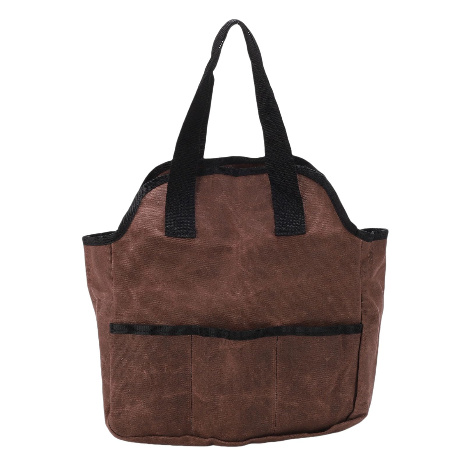 Bolsa para herramientas de jardín Bolsa de lona encerada para herramientas con 6 bolsillos interiores y 3 exteriores multiusos para jardinería doméstica Bolsa de lona