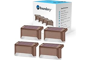 Boundery Premium Solar Step Lights – Illuminate Your Outdoor Oasis with Boundless Brilliance