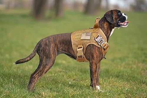 Miniatura 5 de Arnés táctico para perro, chaleco militar a prueba de escape, chaleco militar K9, chaleco de entrenamiento para mascotas para perros medianos y