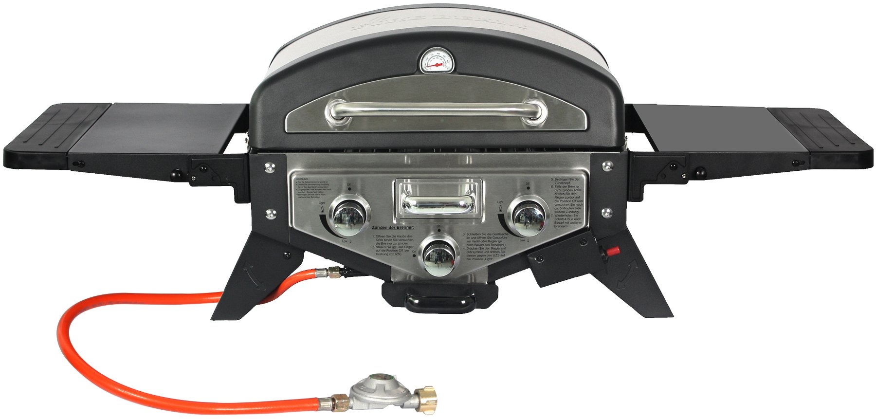 El Fuego Medison grill gazowy, srebrny, 38 x 118,5 x 52 cm, AY5261