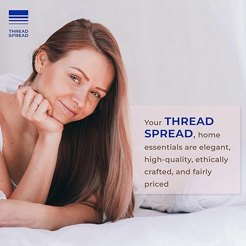 Miniatura 7 de Juego de sábanas de 600 hilos tamaño matrimonial, sábanas 100% algodón, sedosas y suaves como el algodón egipcio, se adapta a colchones de hasta 18