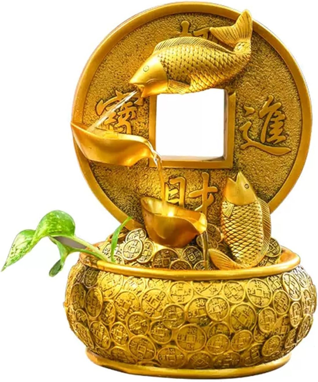 卓上噴水 黄金の鯉の魚のデスクトップの噴水の滝の装飾 ライト付き ポータブル 卓上 装飾 幸運と幸運の瞑想の滝 オフィス リビングル デスクトップ噴水  黄金の鯉の魚のデスクトップの噴水の滝の装飾 ライト付き ポータブル 卓上 装飾 幸運と幸運の瞑想の滝 オフィス リ ... 噴水 黄金の鯉の魚のデスクトップの噴水の滝の装飾 ライト付き ポータブル 卓上 装飾 幸運と幸運の瞑想の滝 オフィス リビングルーム