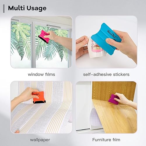 Miniatura 5 de NEWISHTOOL Escobilla de vinilo con forma de ala con diferentes durezas para envolver vehículos, marcado de letreros, aplicación de película de