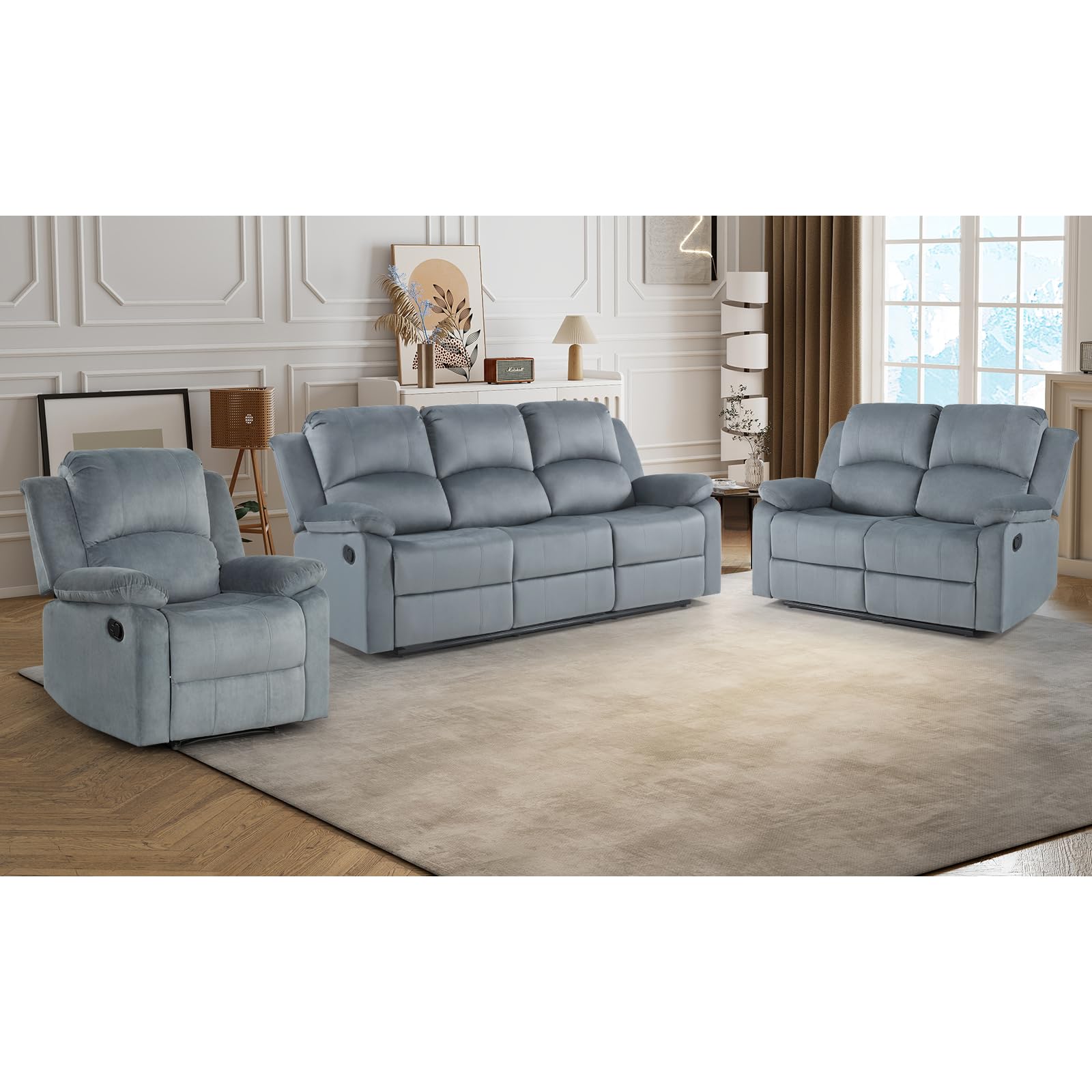 CANMOV Reclining Couch Set