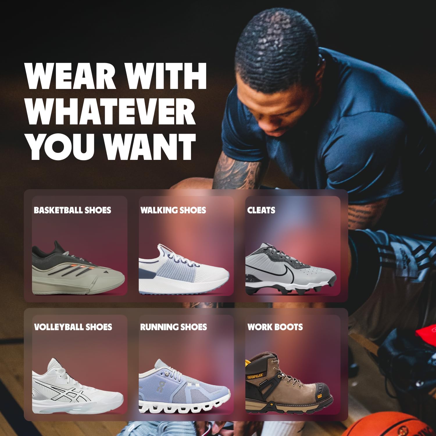 MOVE Baseline - All-Purpose Insoles - Sock Liner - Ultra Thin Shock Absorption - Maximum Freedom of Movement and Energy Return Cleats, Shoes, Running, Basketball, Baseball (M9-9.5/W10.5-11) - Image 7