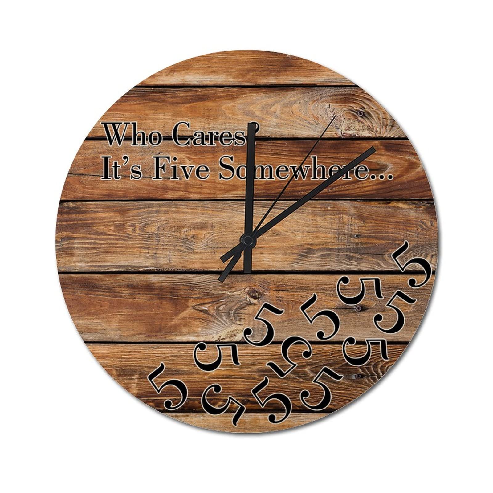 Horloge murale rétro en bois idée cadeau originale pour pendaison de crémaillère