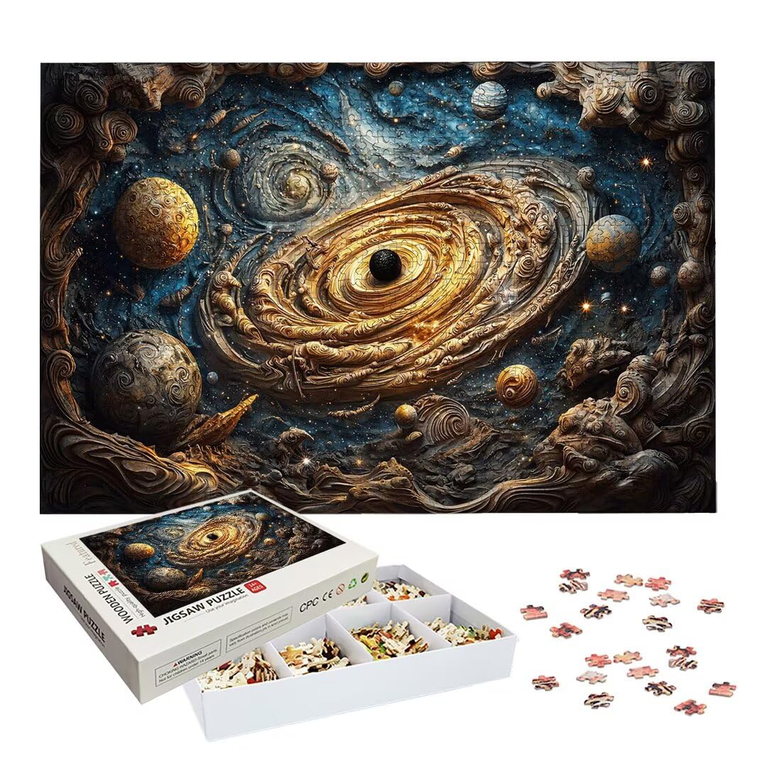 Puzzle 1000 Piezas, Puzzle Universo de Madera para Adultos, Regalos -2262