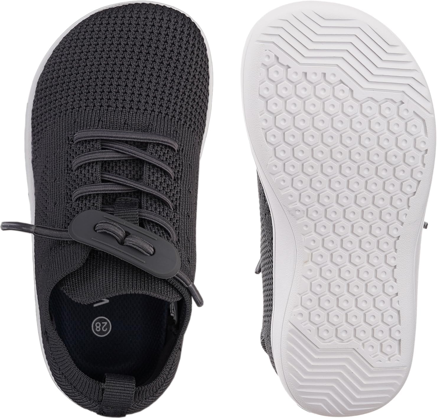 WHITIN Toddler/Little Kid Wide Barefoot Shoes | Slip on Zero Drop Minimalist Sneakers for Boys Girls | Adjustable No-Tie Lacing Design - Image 5