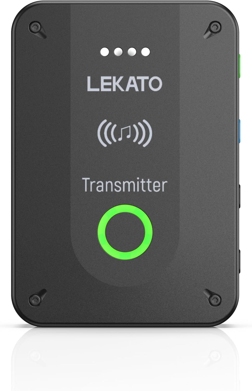 LEKATO Wireless in Ear Monitor System MS-02 Transmitter, Upgraded 2.4G Stereo IEM System Low Latency, Auto-Pairing,One to More, in-Ear Monitoring for Church,Band,Singer,Stage (Only Transmitter)