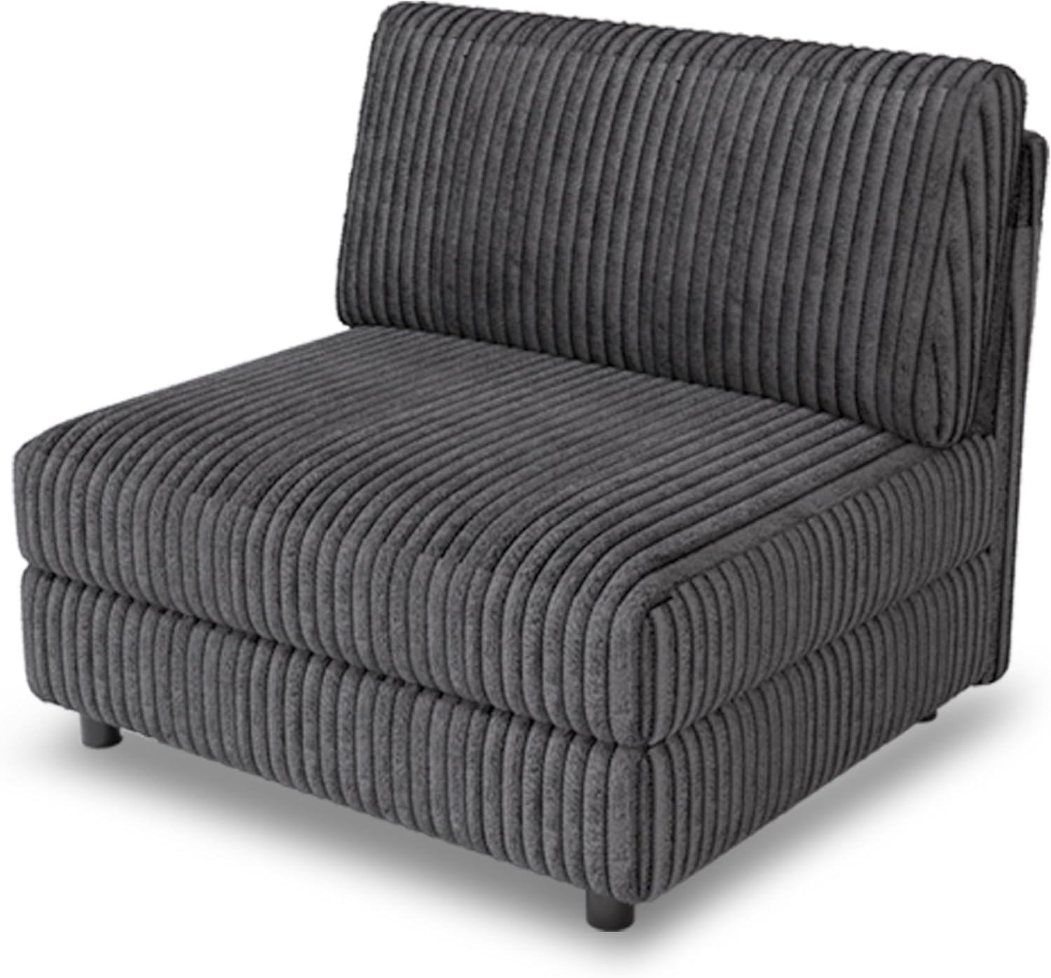 WEUP Middle Seat, with Luxurious Corduroy Upholstery (Dark Grey)