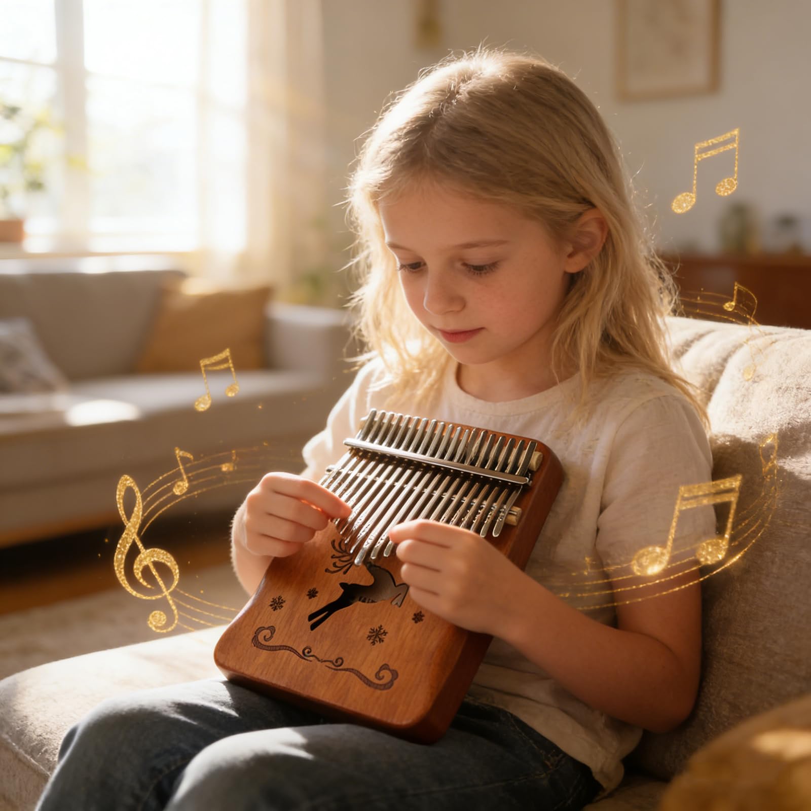 Kalimba, pianoforte da 21 pollici, armonie ricche di alta qualità per principianti e uso da viaggio