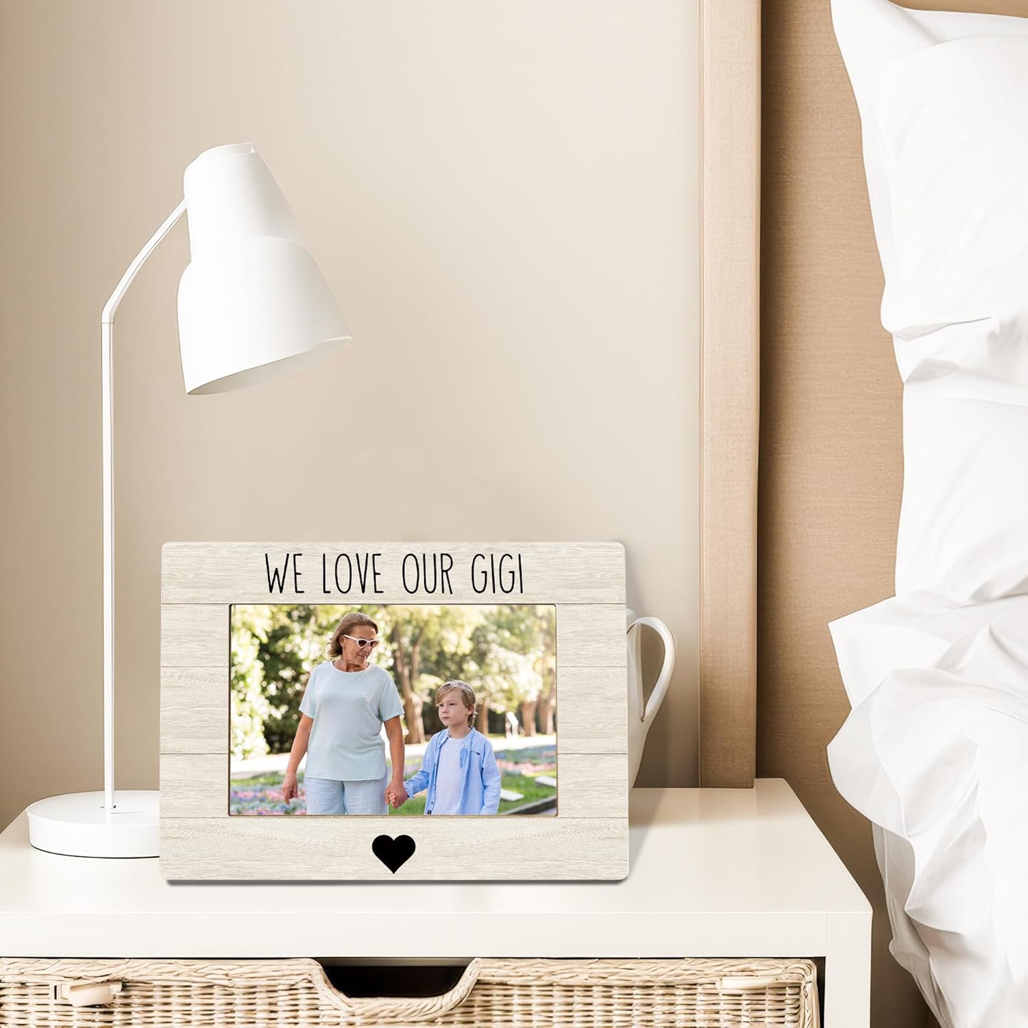 Gigi Grandma Picture Frame, Mother's Day Gifts for Grandma, Grandmother Gifts from Grandkids Photo Frame 4x6, We Love Our Gigi Wooden Photo Picture Frames for Desk Tabletop Decor - Image 3