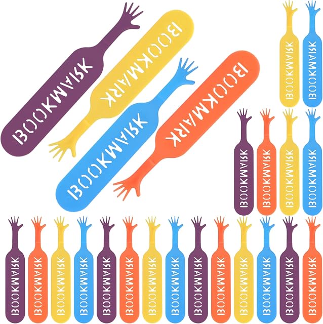 28 Pcs Bookmarks, 3D Hollow Cartoon Bookmarks, Funny Help Me Book Marks, Assorted Colors Finger Book Marker for Kids Children Students Readers Stationary Gift School Office Bookmarks