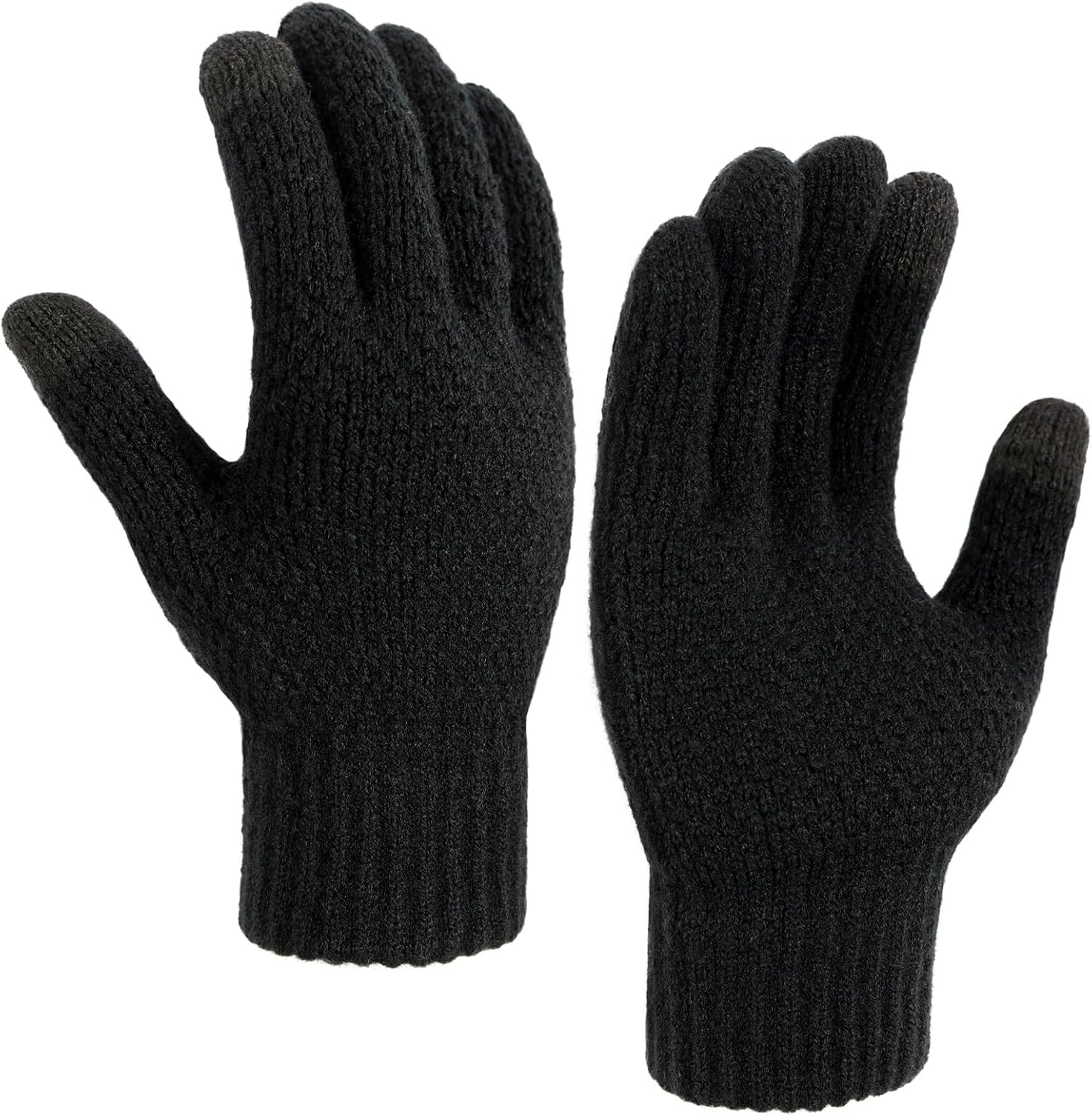 Touchscreen Knit Winter Gloves for Men & Women – Warm & Thermal