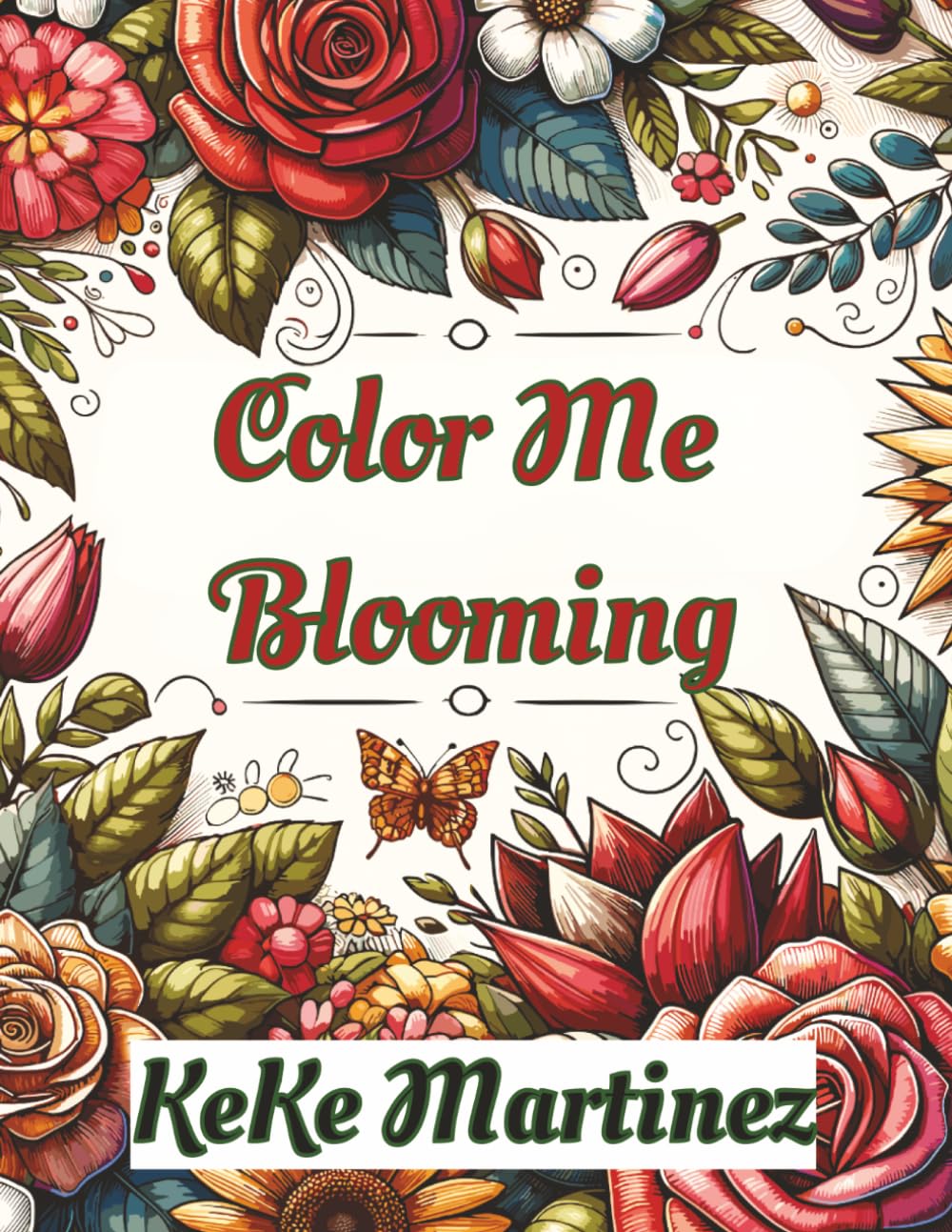 Color Me Blooming: 50 soothing floral images| Pages are single-sided | Blank pages are intentionally included to prevent bleed-through