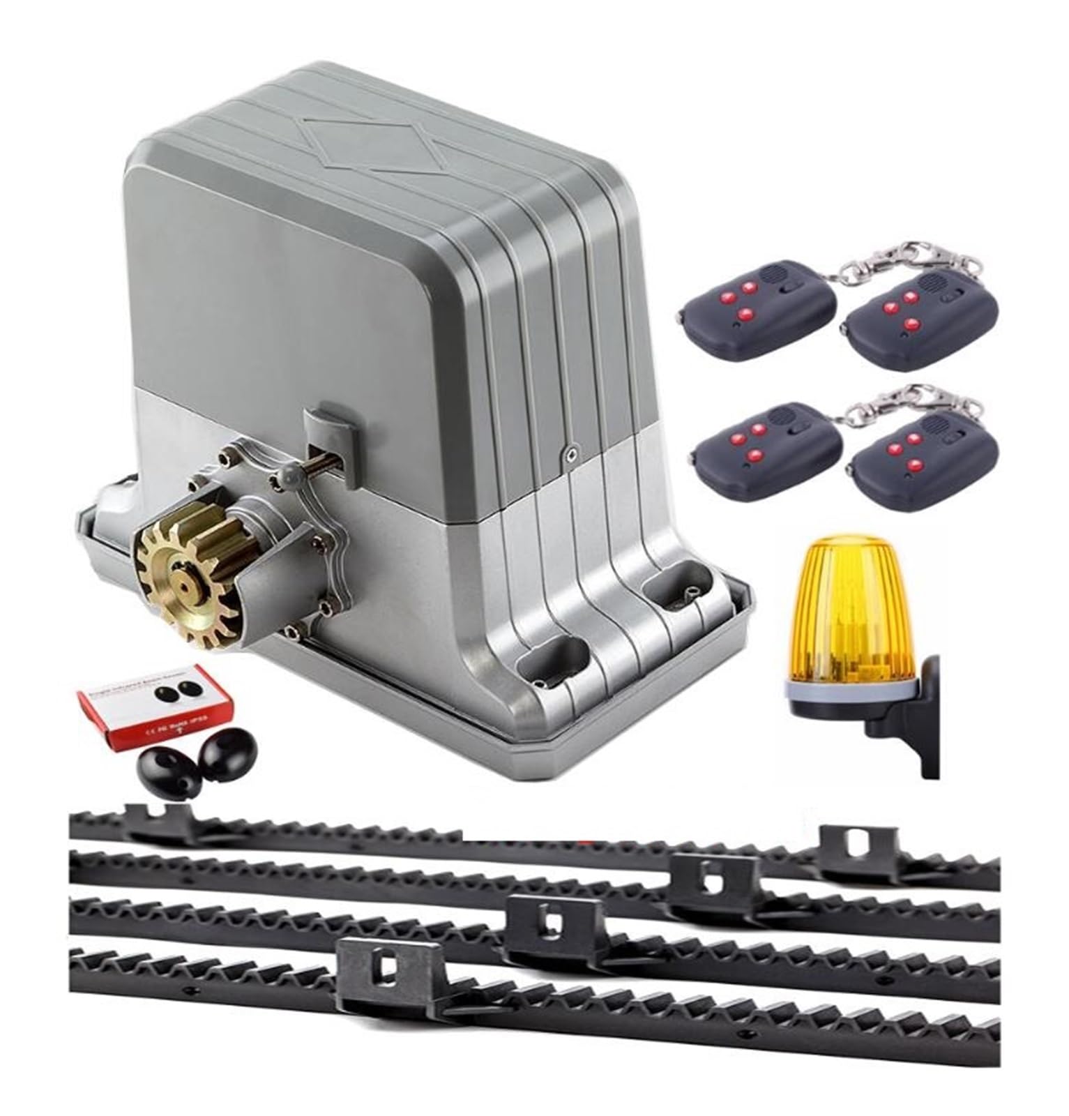 Automatic Gate Opener, DHL Free Waterproof Sliding Automatic Gate Opener 1800kg Motor Engine with 6m 7m 8m 9m Racks Optional(Kit9-7m)