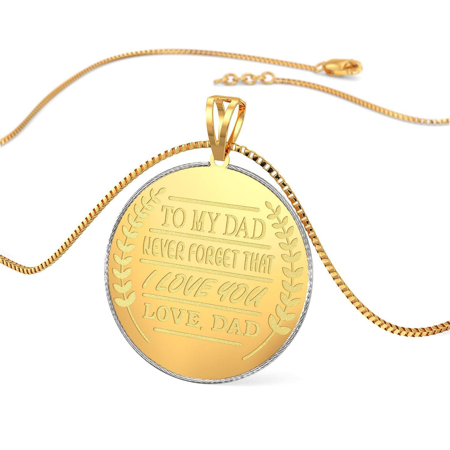 22k purity yellow gold Father's day collection men's pendant