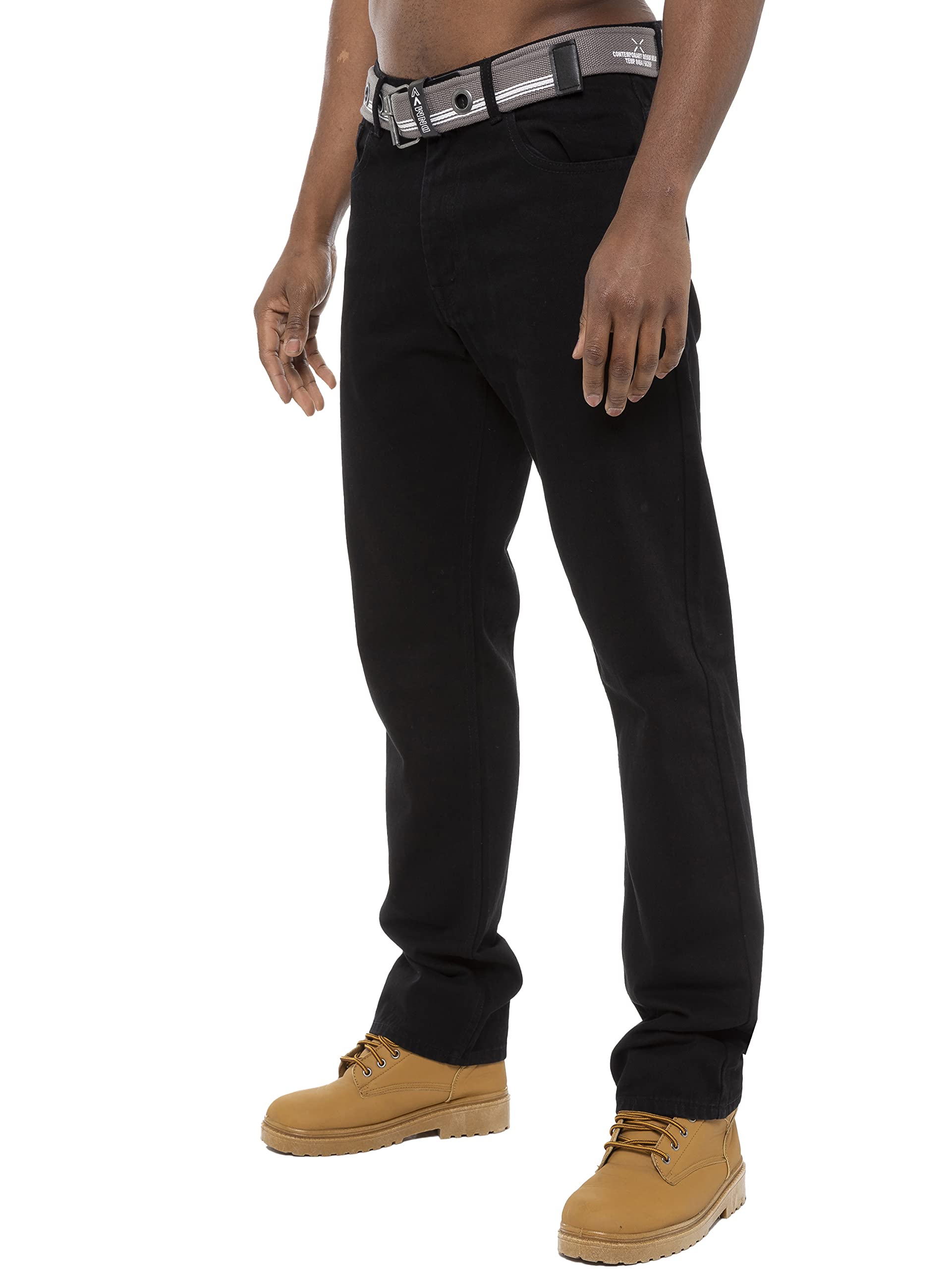 Ze Enzo Men's Black Ez399 Blk 28 Regular - Fba, 28W / 32L