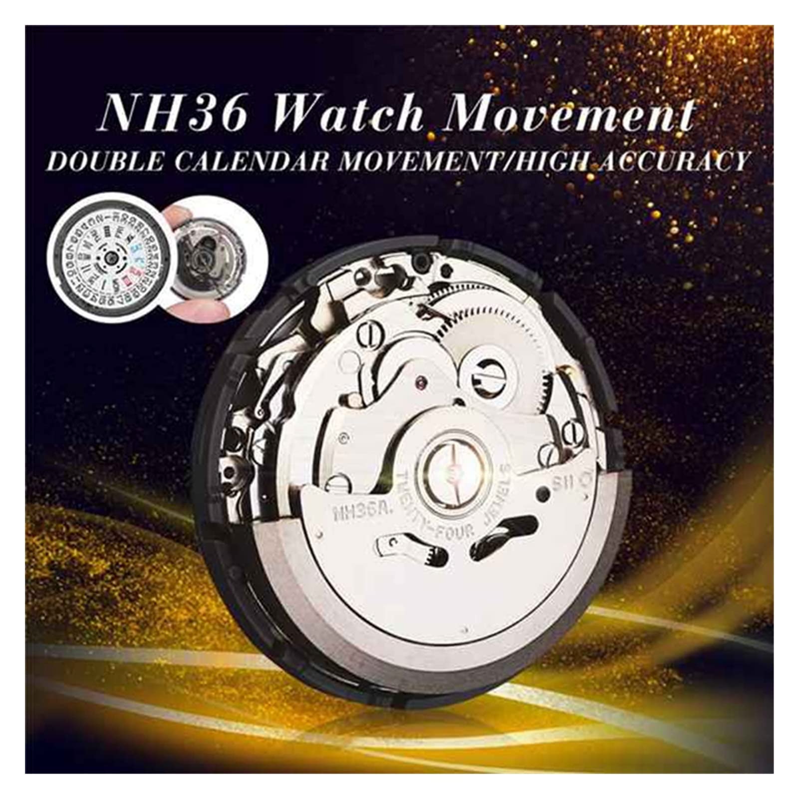 Kit di Strumenti per la Riparazione del Movimento Meccanico Automatico dell'orologio NH36 da Uomo, Accessorio e Parte di Ricambio.