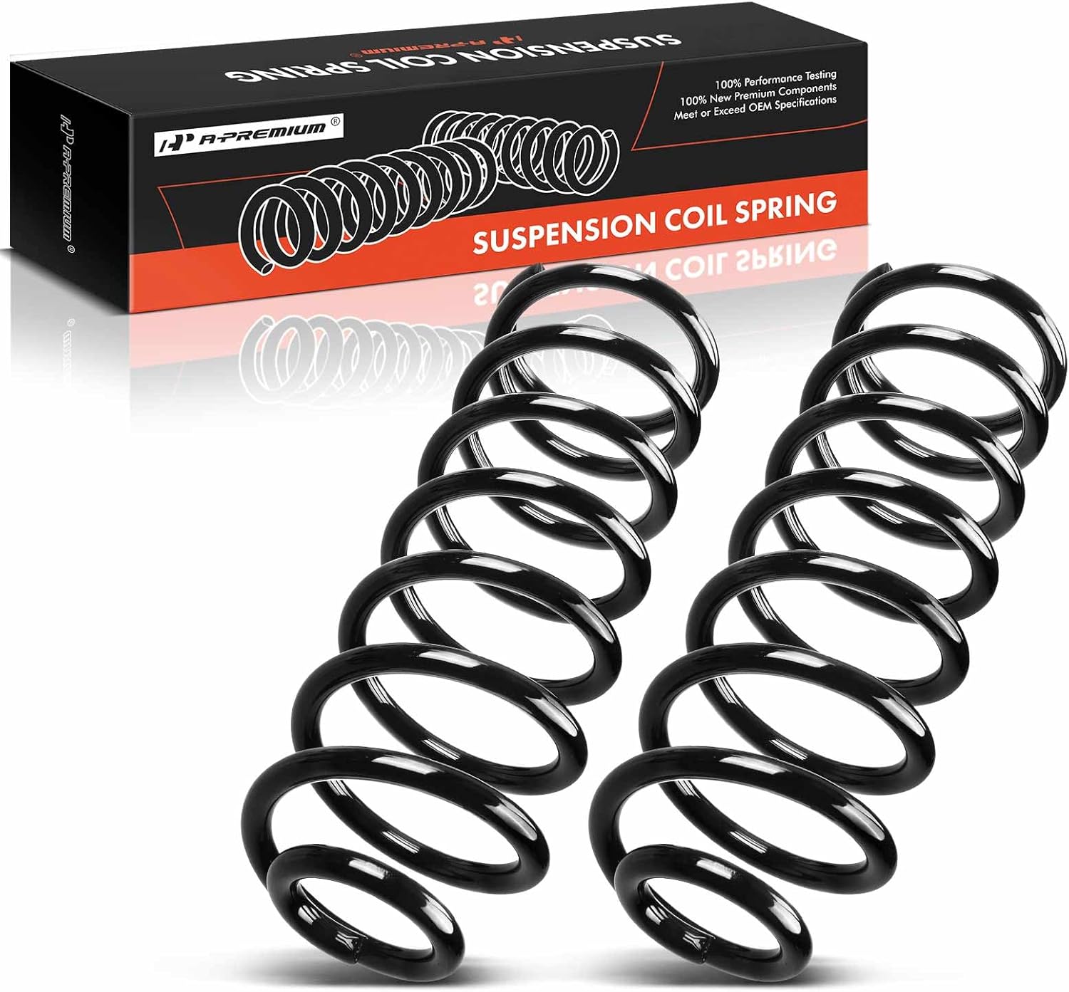 A-Premium 2Pcs Rear Suspension Coil Spring Set Compatible with Jeep Wrangler 2007-2017 3.6L 3.8L, Sport Utility 4-Door, Driver and Passenger Side, Replace# 68004257AA