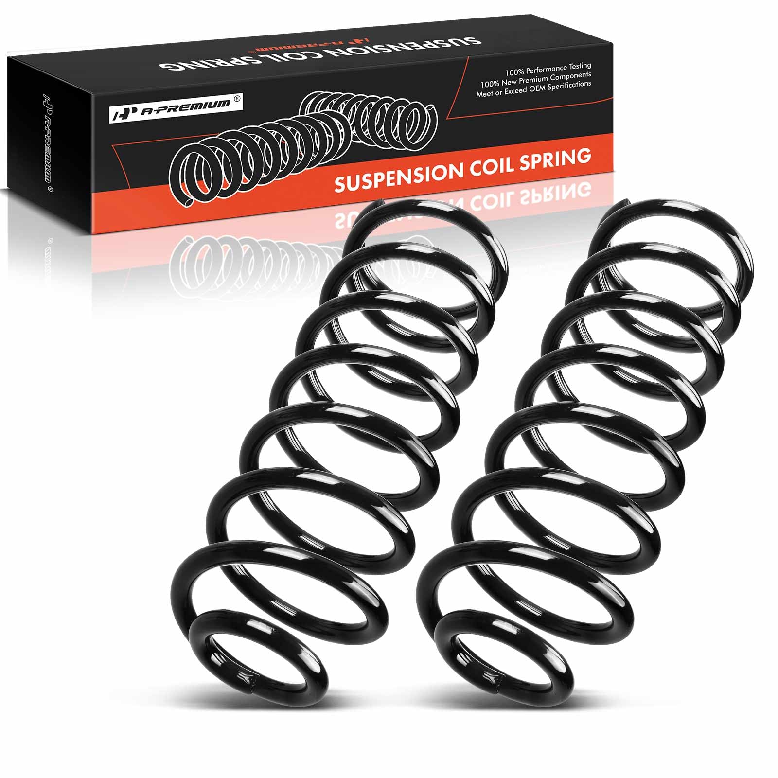 A-Premium 2Pcs Rear Suspension Coil Spring Set Compatible with Jeep Wrangler 2007-2017 3.6L 3.8L, Sport Utility 4-Door, Driver and Passenger Side, Replace# 68004257AA