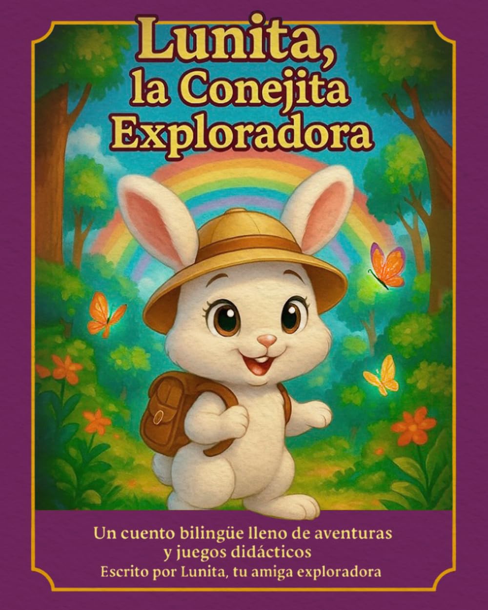 Lunita la Conejita Exploradora.: Cuento infantil bilingüe en español e inglés.
