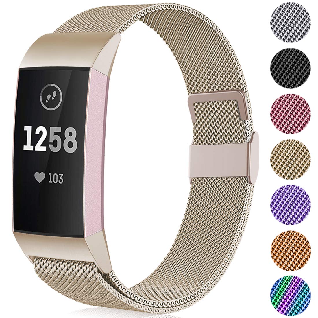 Faliogo Replacement Band Compatible with Fitbit Charge 3 Bracelet/Fitbit Charge 4 Bracelet