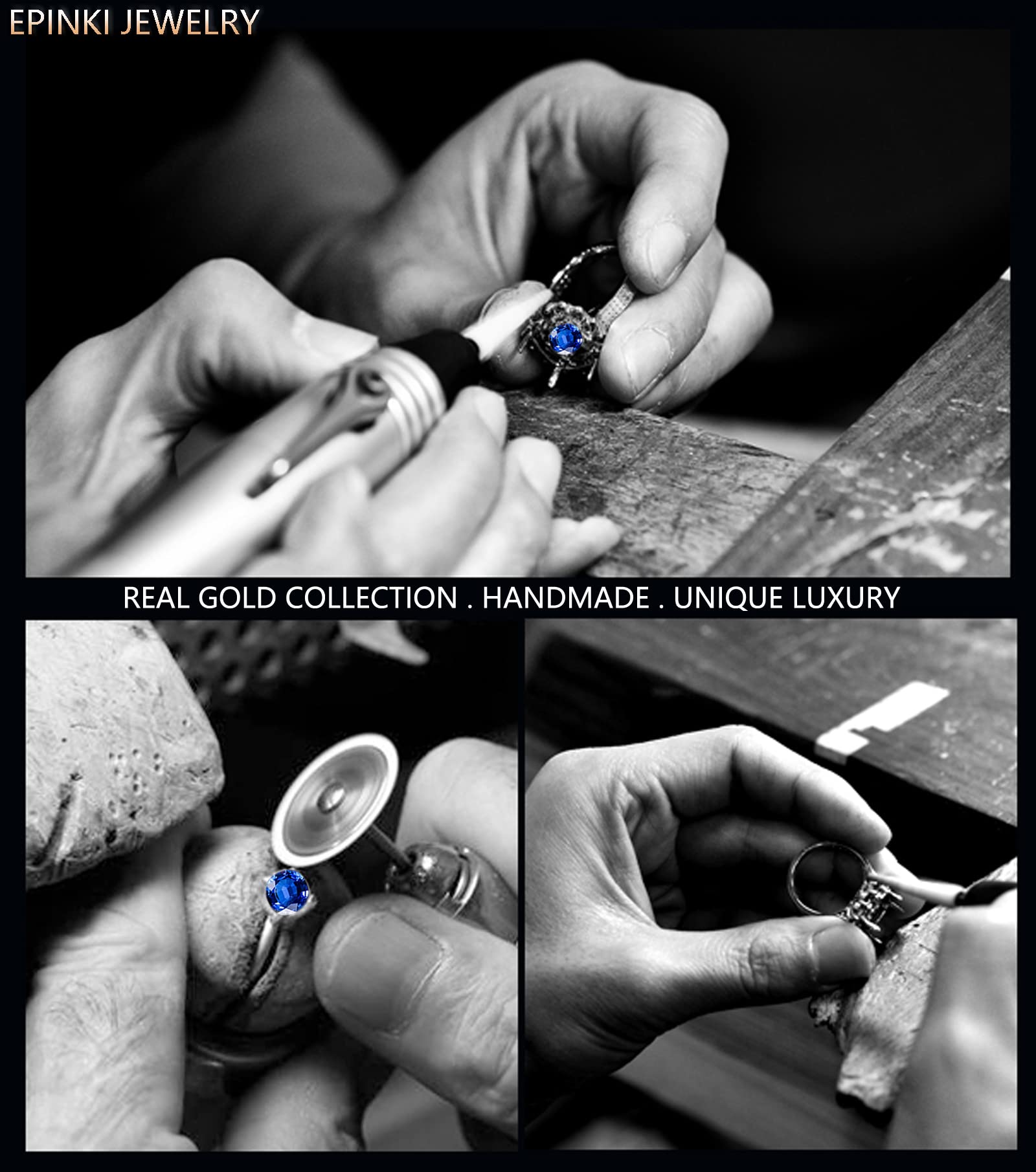 9K/18K Gold Halskette für Damen, Moissanit/Diamant Krabbe Edelstein Anhänger Schmuck Kettenlänge 18 Zoll