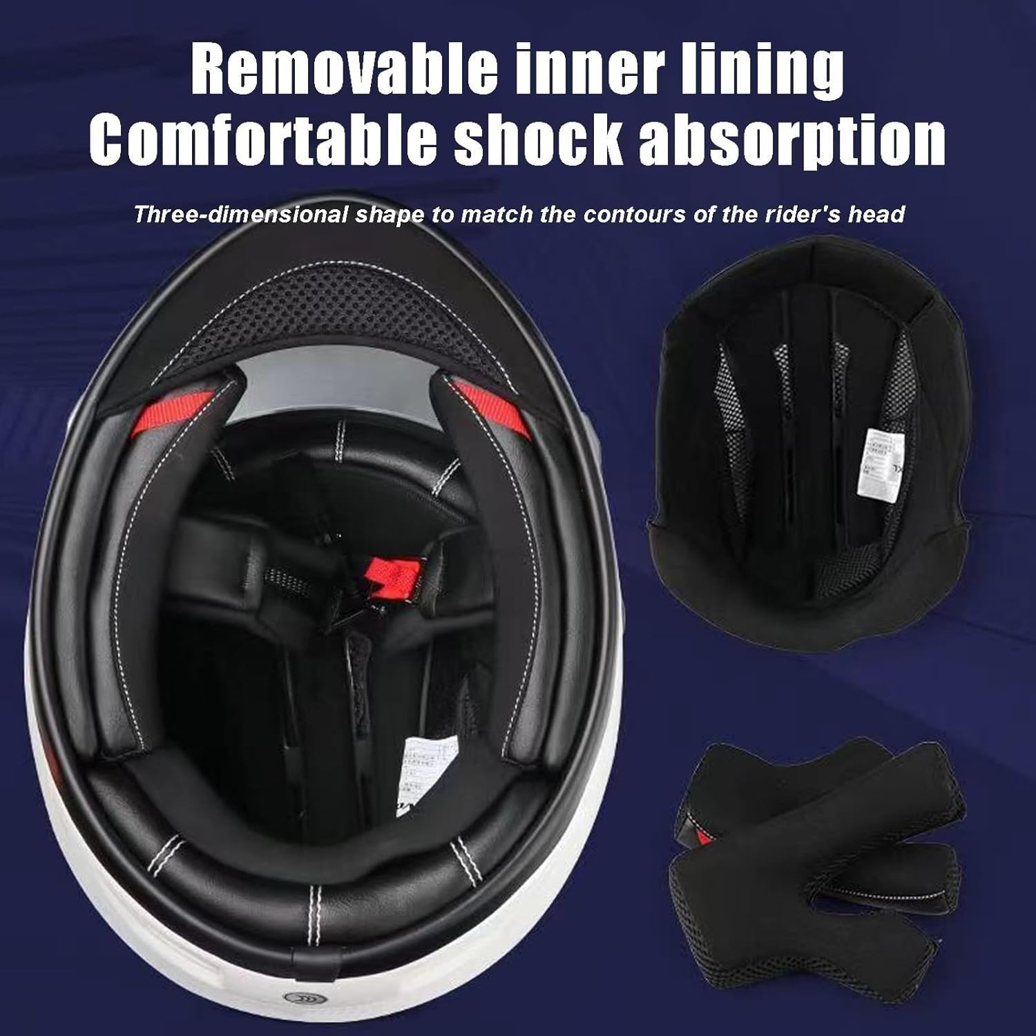Kask szczękowy z Bluetooth, zintegrowany kask motocyklowy z podwójnym wizjerem, certyfikat ECE, kask integralny, z wbudowanym mikrofonem F3, rozmiar XXL = 63-64 cm