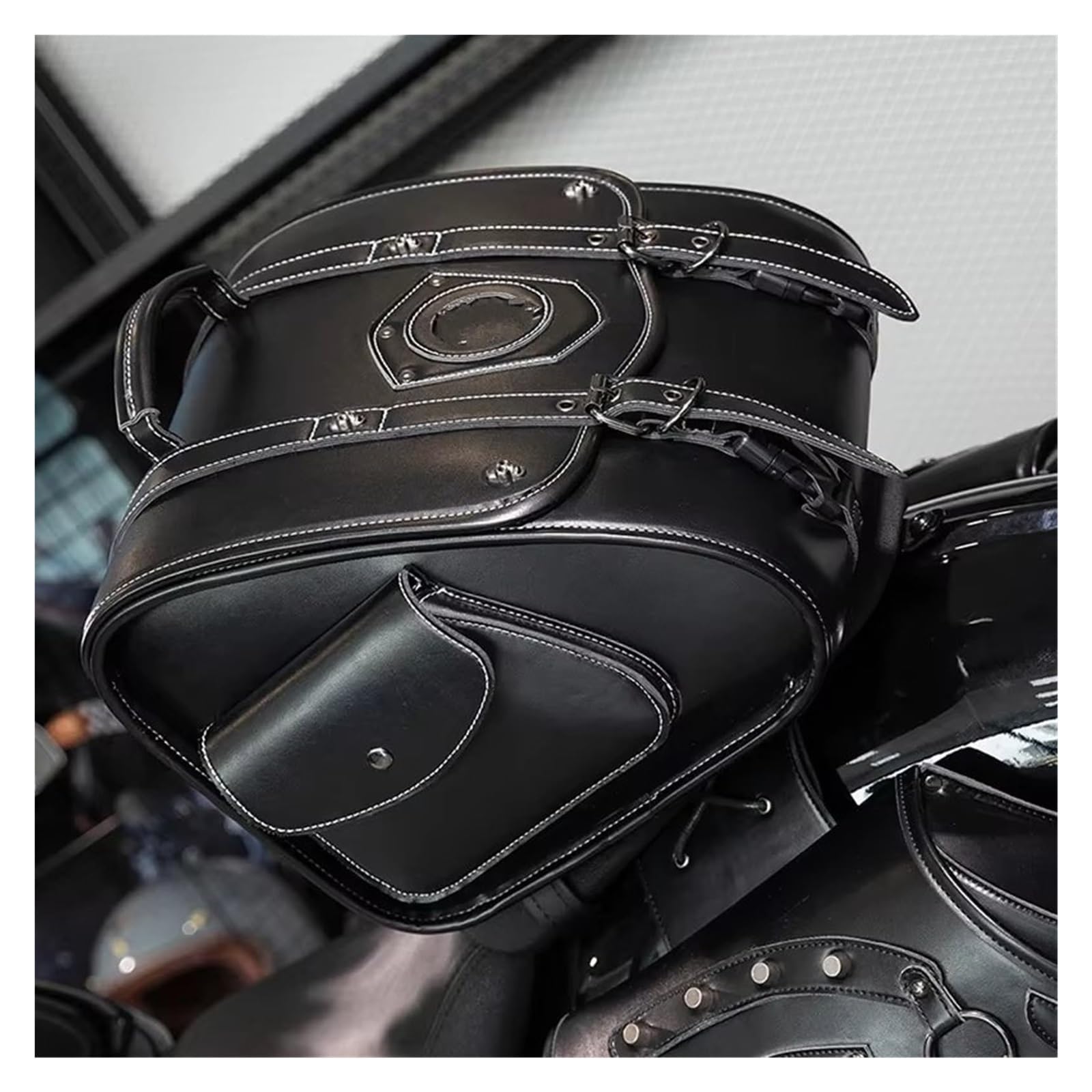 Moto Paraurti Borsa Moto Laterale Guida Elettrico Veicolo Kit Pilota Pacchetto Testa Coda Appeso Bagagli Sella Borsa