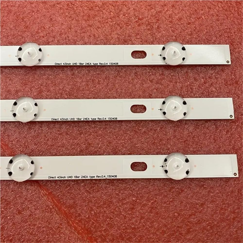 3 PCS Led-hintergrundbeleuchtung Streifen for TV 43UF6407 43UH603V 43LH604V 43UF6400 43UF640V 43UF6407 43UH610V 43UH6030 43UF6409 UF64_UHD_A(3pcs 8LED 1 TV)