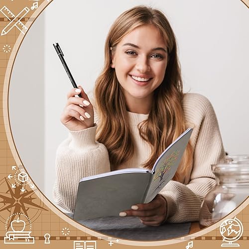 Miniatura 4 de Paquete de 8 diarios de escritura de cuero con árbol de la vida para mujeres y hombres, diario vintage A5, diario inspirador con papel rayado a