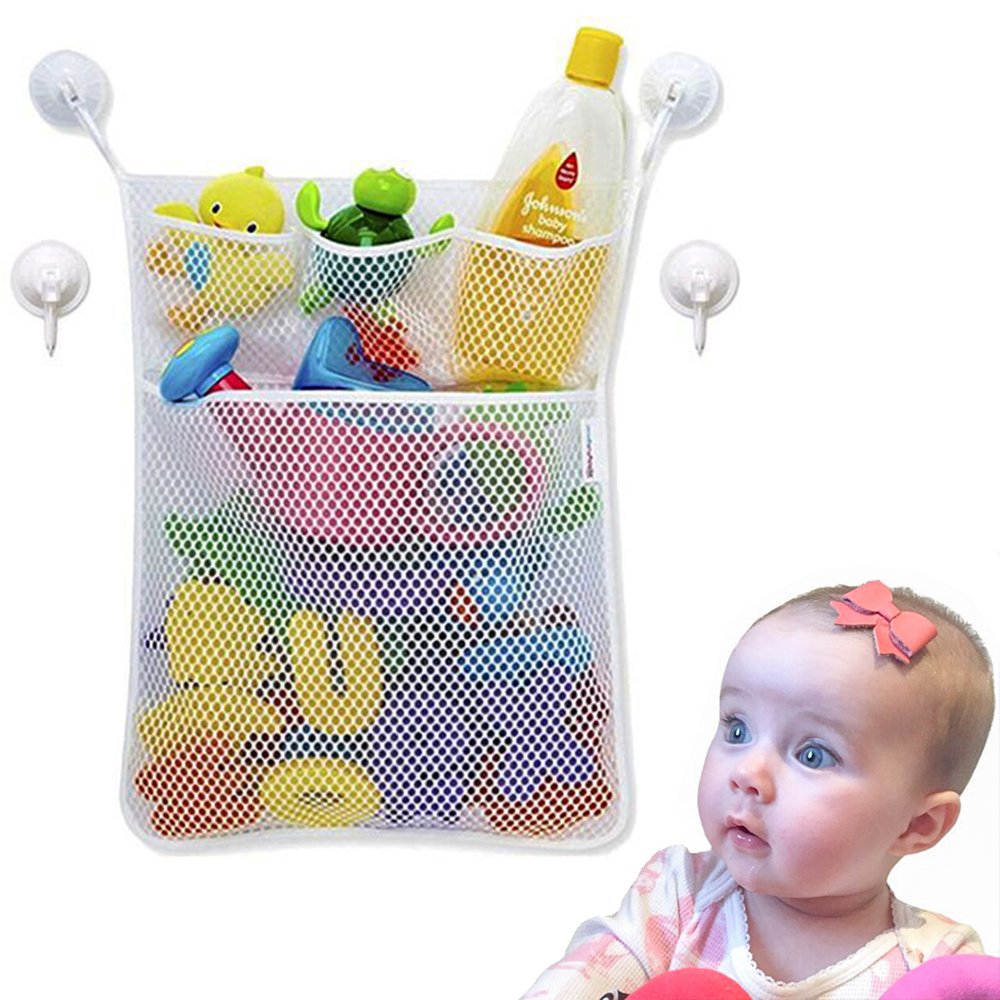 Bath Toy Organizer Bathroom Tub Toy Holder Large Mesh