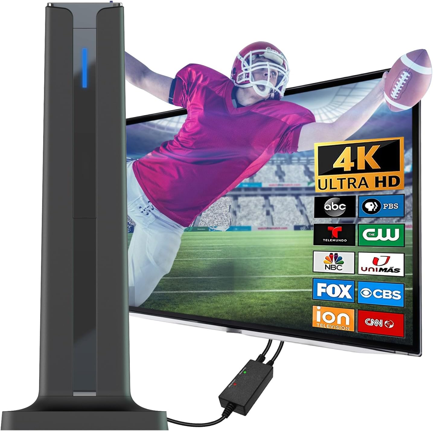 2023 New Smart TV Antenna,Powerful Digital Antenna for Indoor and Outdoor Use