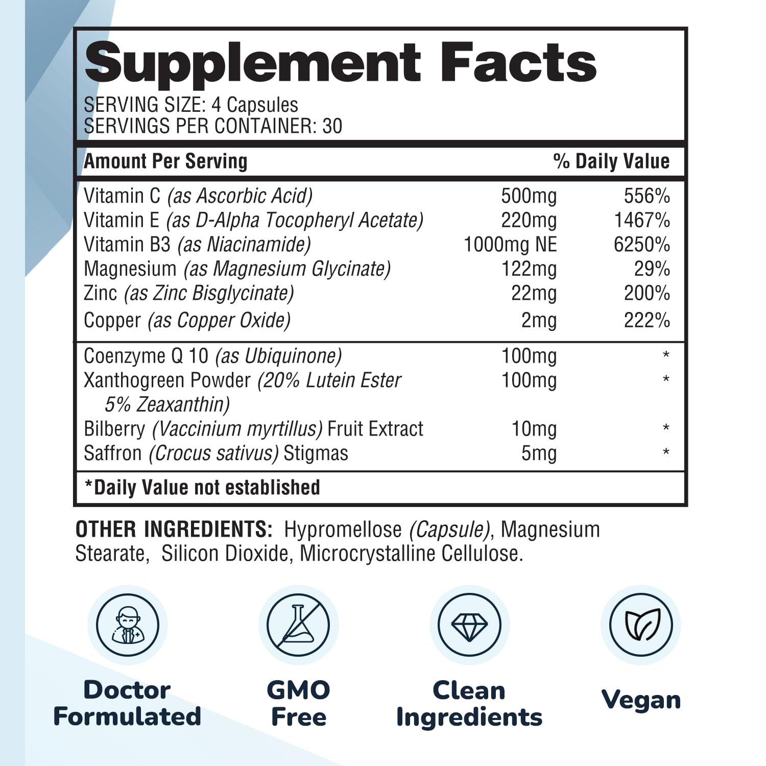 EagleEye Vision, 10-Ingredient Eye Supplements for Adults, 1 Month Supply — Amazon image 3