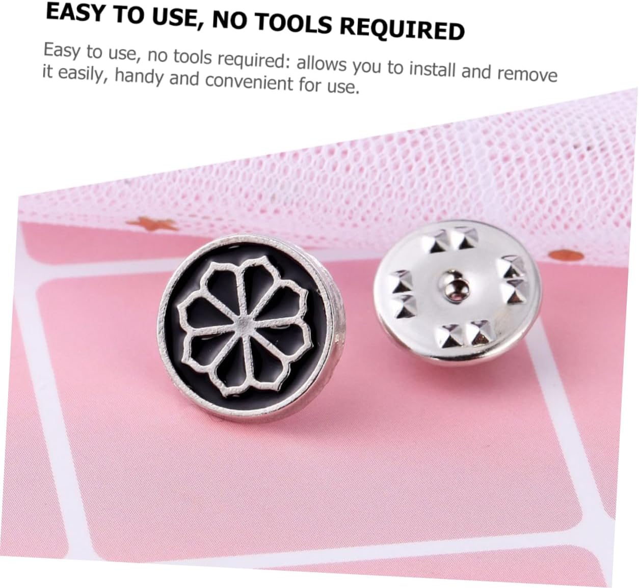 STOBOK 450pcs Professional Pin Keeper Tie Pin Backs Bulk Locking Clutch Accessory