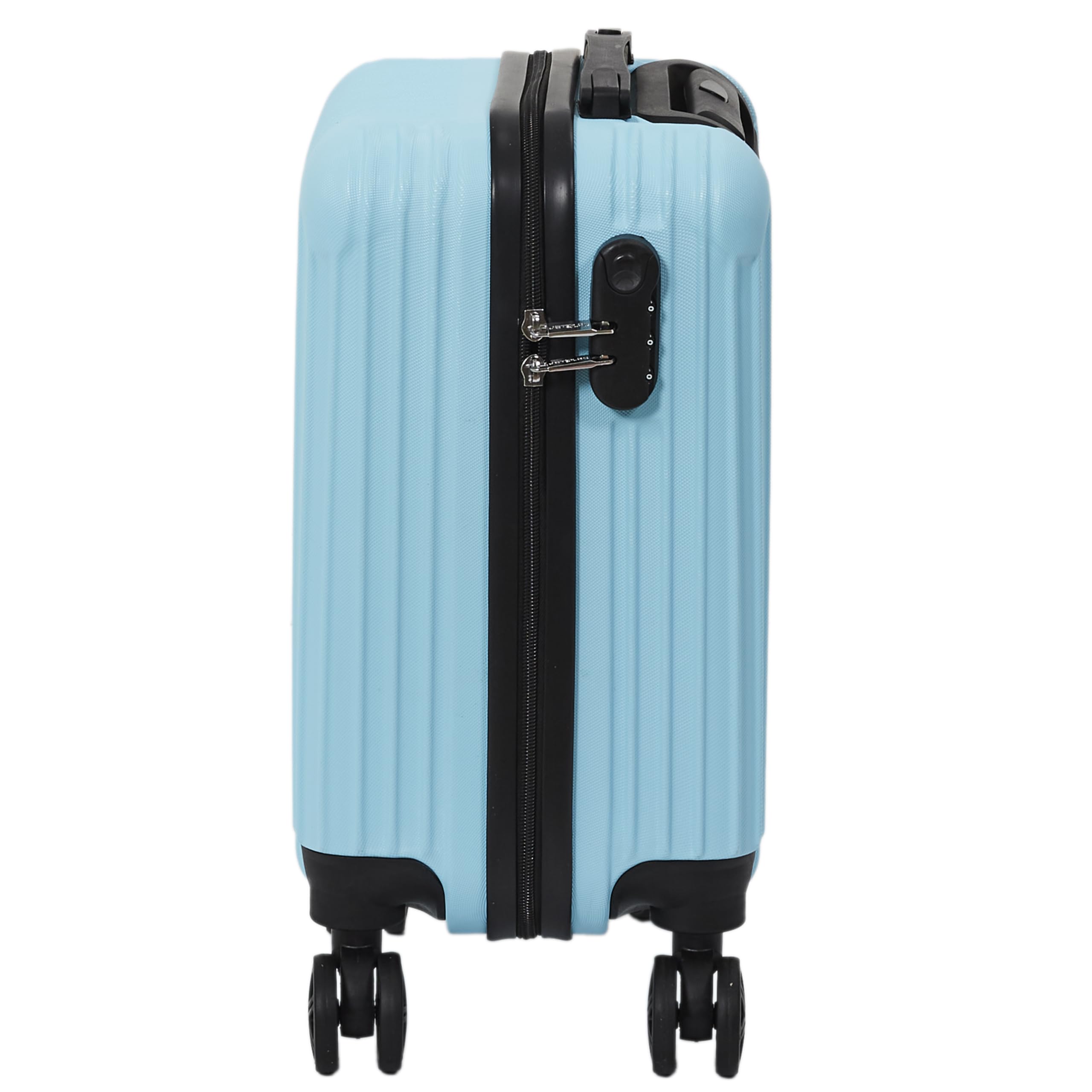 JET LAG, Set of 3 Rome Suitcases 36L 60L 86L, Elegant and Modern Design, Optimal Storage Capacity, Robust and Durability, Carrying Comfort, Blue