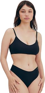 womens Naked Ribbed Thong Underwear