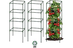 Square Tomato Cage for Home Garden Plant Supporting Stakes