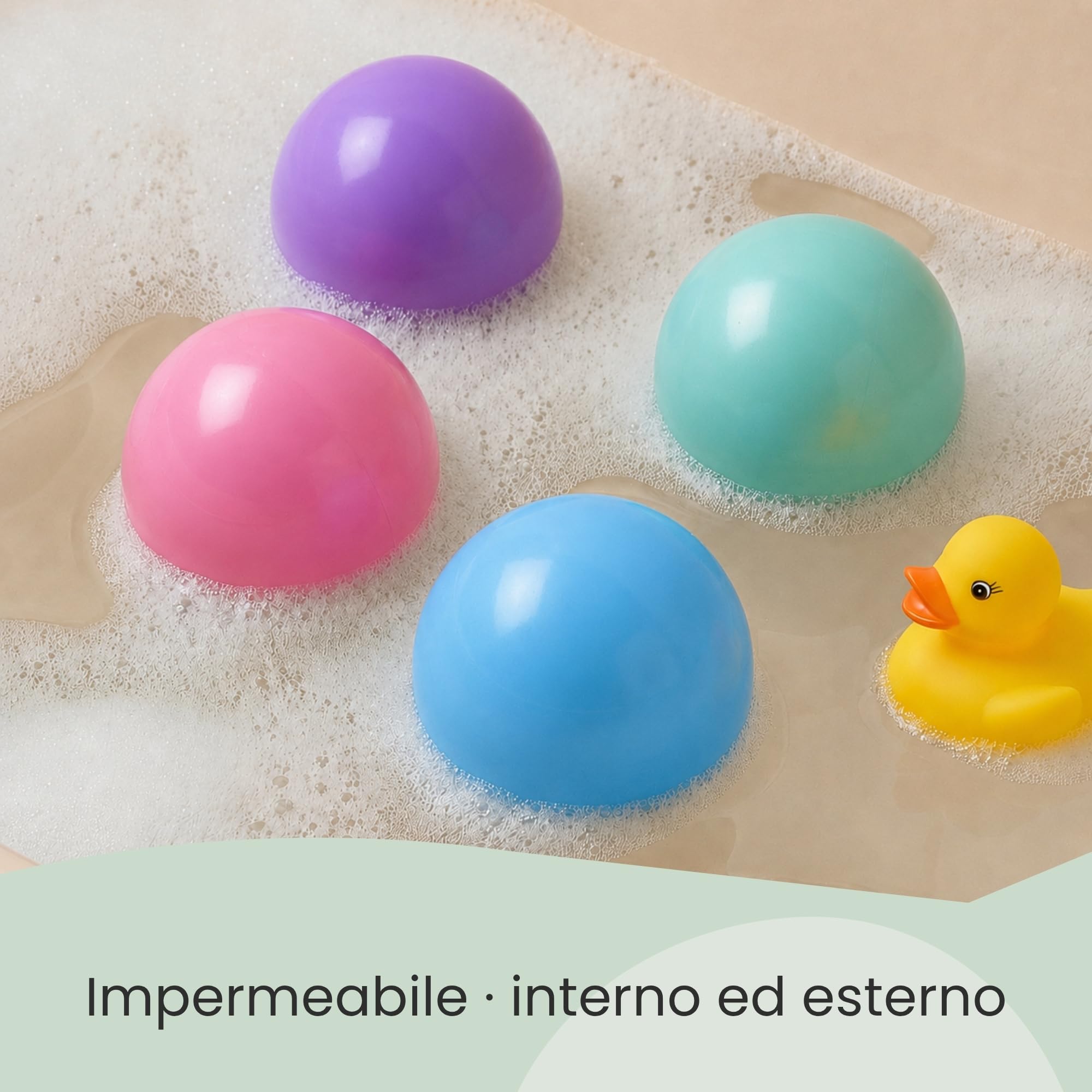 LittleTom Dalla Nascita: 1000 Palline per Piscina Bambi 5,5cm - Palline Plastica Bambini Colorate - Palline Gioco Palla per Piscina Giochi per Piscina Neonato - Palline Bimbi Colorate Palloni Piscina