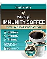 Vista 30 de VitaCup Cápsulas de café Extra Shot, tostado oscuro intenso con café expreso, alta cafeína, vitamina B12, antioxidantes, cápsulas reciclables