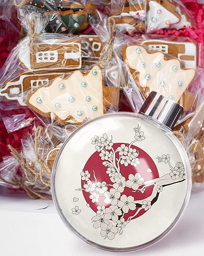 Miniatura 5 de Adornos de Navidad para colgar en el árbol de Navidad, pintura a mano, bolas de cerezo, adornos inastillables para decoración de regalo de fiesta de